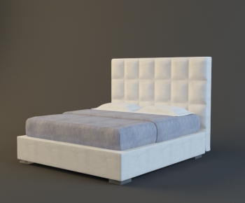 Modern Double Bed-ID:595384961