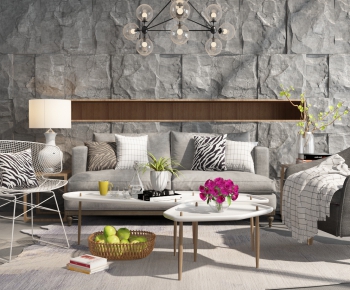 Nordic Style Sofa Combination-ID:664642151