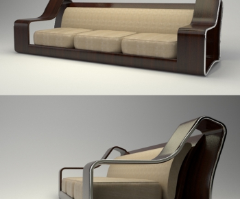 Modern Three-seat Sofa-ID:886631747
