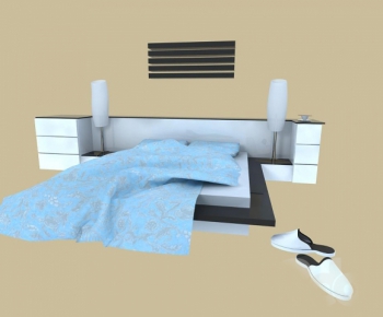 Modern Double Bed-ID:436191698