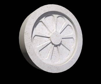 European Style Plaster Carved Top Plate-ID:531025277