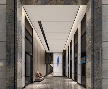 Modern Corridor/elevator Hall-ID:631419289
