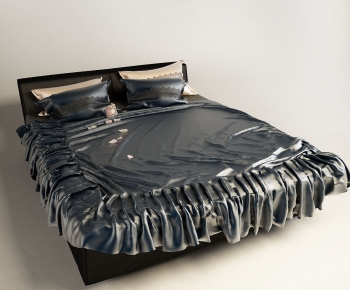 Modern Double Bed-ID:614582511