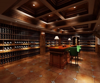 European Style Wine Cellar/Wine Tasting Room-ID:965094284