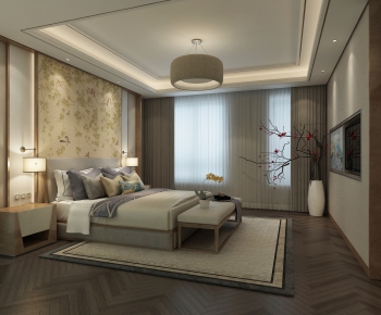 New Chinese Style Bedroom-ID:126614793