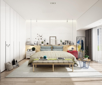 Modern Nordic Style Bedroom-ID:635562699