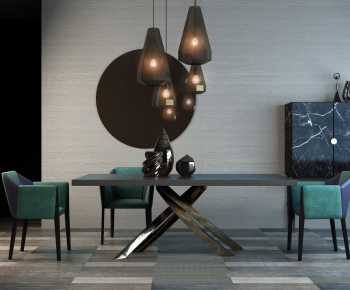 Modern Dining Table And Chairs-ID:414484399