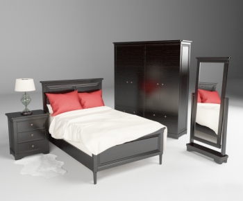 European Style Double Bed-ID:223819596