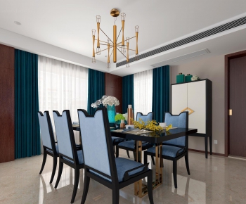 Modern New Chinese Style Dining Table And Chairs-ID:170548881
