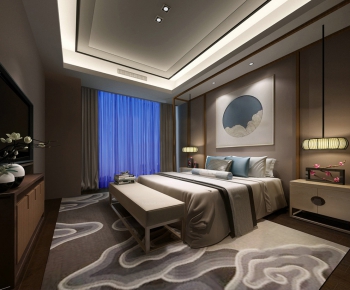 New Chinese Style Bedroom-ID:918075573