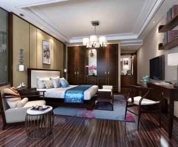 New Chinese Style Bedroom-ID:704360759