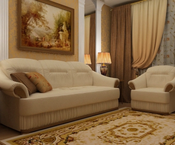 Simple European Style Sofa Combination-ID:241590633