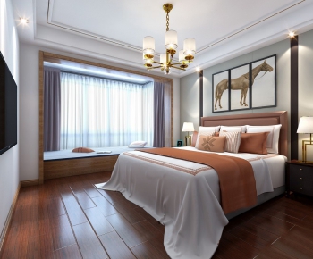 New Chinese Style Bedroom-ID:259333932