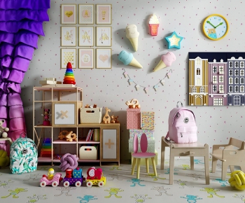 Modern Idyllic Style Children's Room-ID:821678774