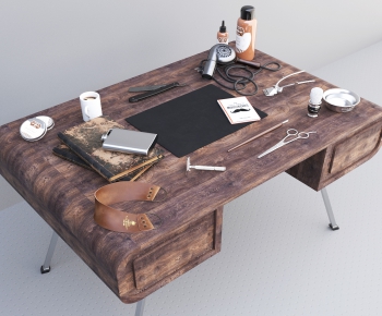 Industrial Style Computer Desk And Chair-ID:423821514
