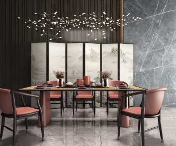New Chinese Style Dining Table And Chairs-ID:407928264