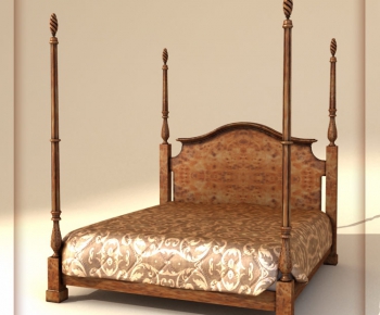 European Style Double Bed-ID:410178124