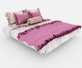 Idyllic Style Double Bed-ID:417411853
