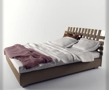 Modern Double Bed-ID:752779332