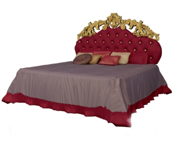 European Style Double Bed-ID:661645585