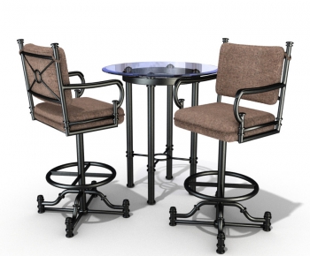 Simple European Style Bar Chair-ID:663638939