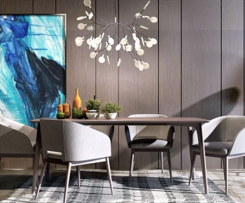 Nordic Style Dining Table And Chairs-ID:532475448