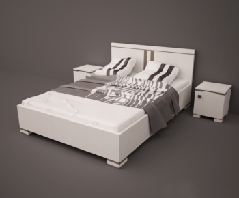 Modern Double Bed-ID:538539753