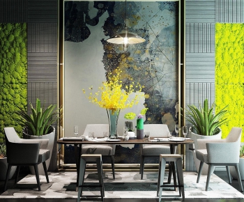 Modern Nordic Style Dining Room-ID:485149174