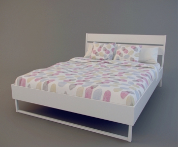 Modern Double Bed-ID:777387917