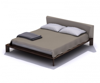 Modern Double Bed-ID:744526571