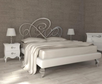 Modern Double Bed-ID:291932789