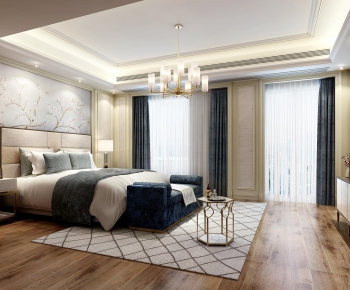 New Chinese Style Bedroom-ID:109902133