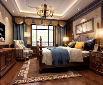 American Style Bedroom-ID:348959446