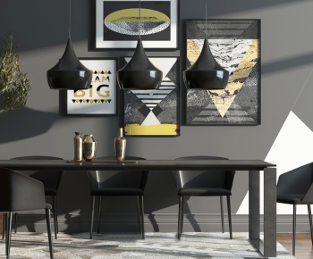 Modern Dining Table And Chairs-ID:255567433