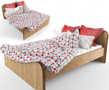 Modern Nordic Style Single Bed-ID:166517615