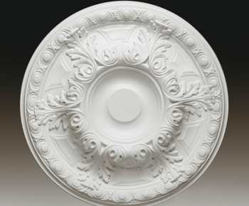 European Style Plaster Carved Top Plate-ID:612655686