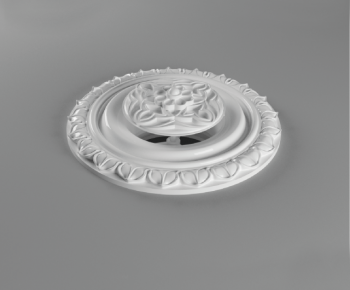 European Style Plaster Carved Top Plate-ID:350707281