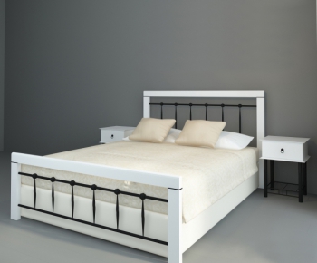 Modern Double Bed-ID:530350419