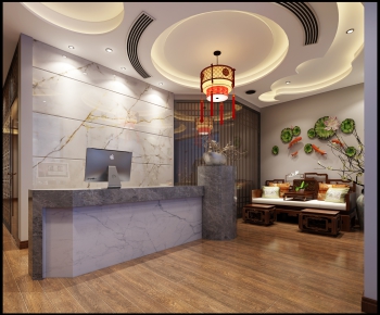 New Chinese Style Lobby Hall-ID:358426925