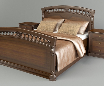 European Style Double Bed-ID:429104382
