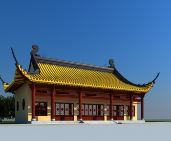 Chinese Style Ancient Architectural Buildings-ID:871047459