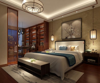 New Chinese Style Bedroom-ID:951115978
