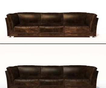 Industrial Style Three-seat Sofa-ID:540166557