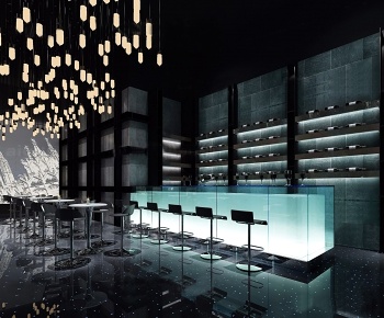 现代酒吧舞台3D模型