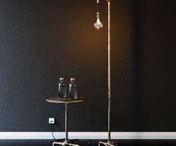 Industrial Style Floor Lamp-ID:120808361