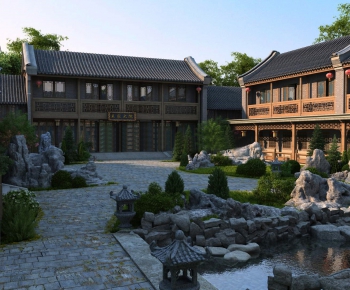 Chinese Style Courtyard/landscape-ID:424262548