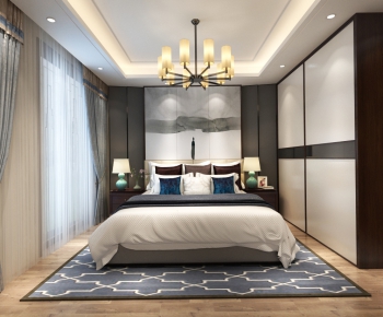 New Chinese Style Bedroom-ID:859025243