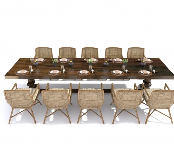 Modern Dining Table And Chairs-ID:782001444