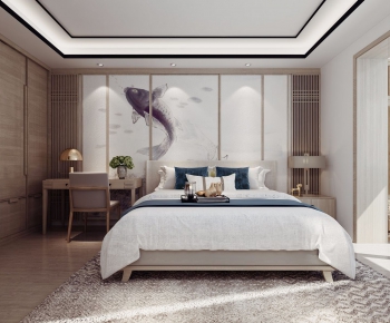 New Chinese Style Bedroom-ID:106144123