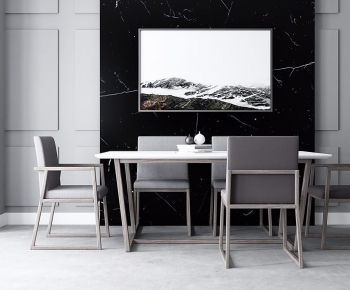 Modern Nordic Style Dining Table And Chairs-ID:162713858